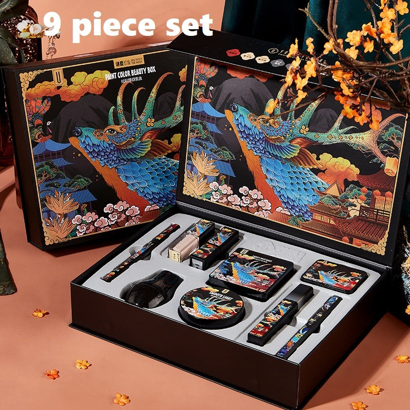 Elk Makeup Nine-piece Set Makeup Powder Air Cushion BB Cream Lipstick Affordable Makeup Set Elk Makeup Nine-piece Set Makeup Powder Air Cushion BB Cream Lipstick Affordable Makeup Set